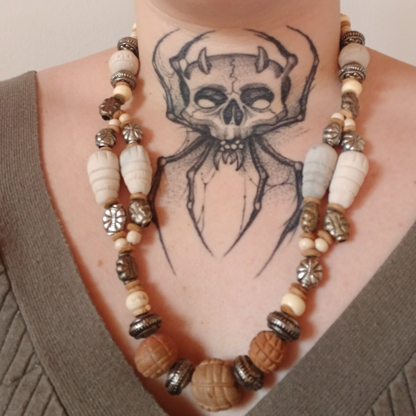 Collier chamanique tribal africain