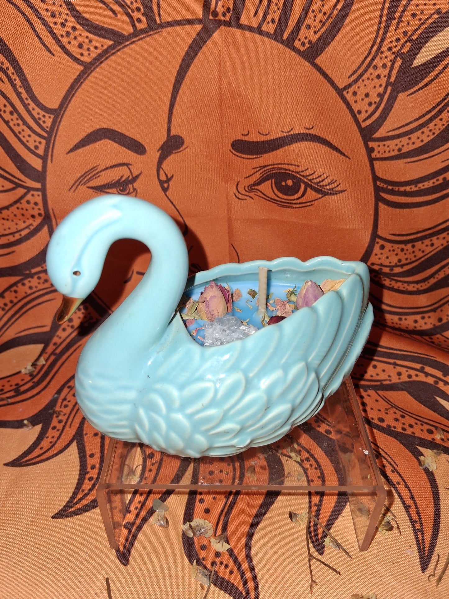 Bougie Artisanale parfumée "La danse amoureuse du cygne d’Aphrodite"