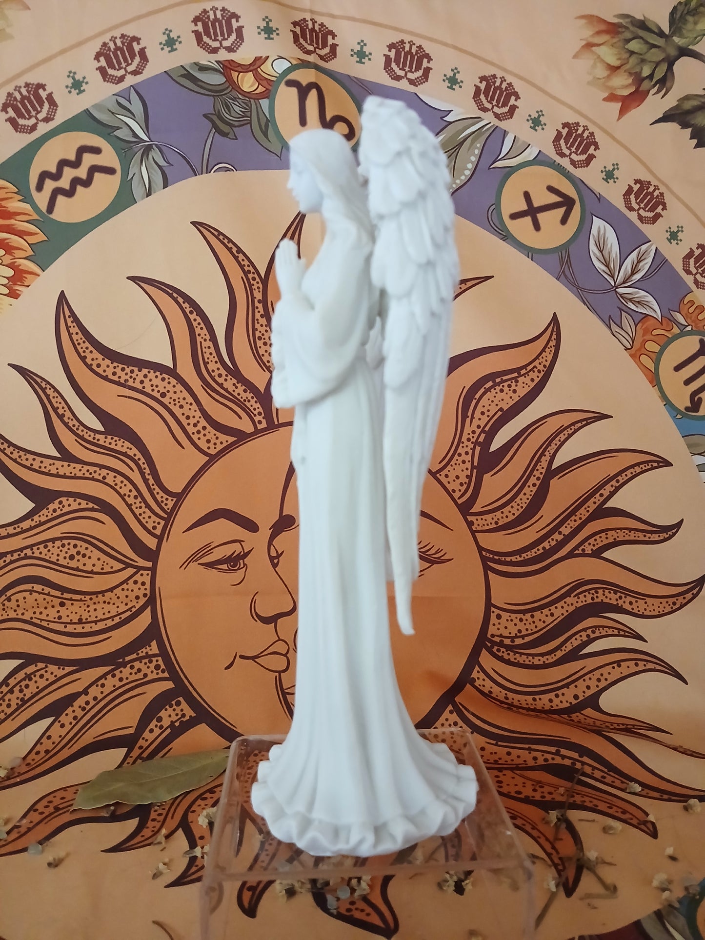 Statue Ange Gardien femme 20cm