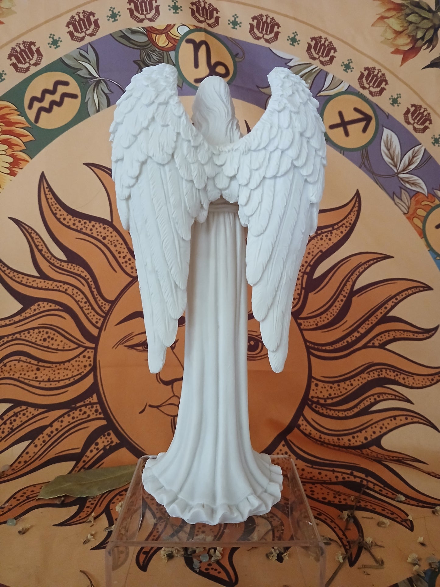 Statue Ange Gardien femme 20cm