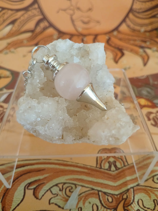 Pendule Quartz rose boule