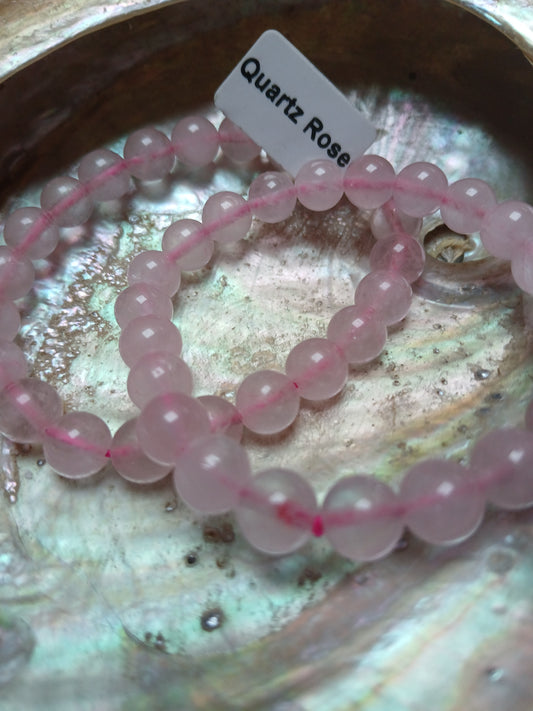 Bracelet Quartz Rose 8mm