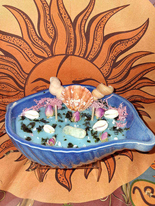 Bougie Artisanale « L’Antre de Poseidon » parfumée