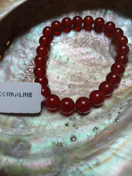 Bracelet cornaline 8mm
