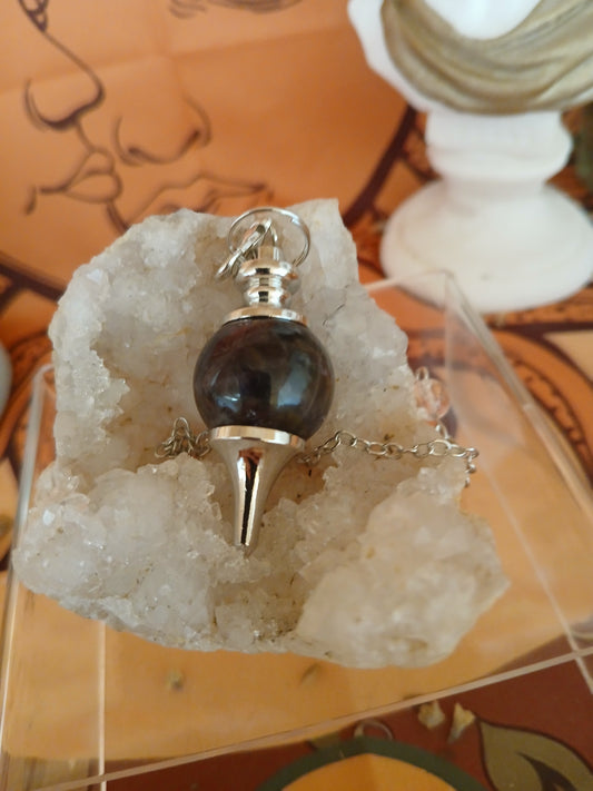 Pendule Améthyste foncé boule