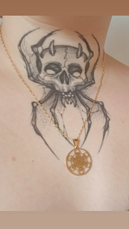 Collier Métatron (pentacle d’Archange) or