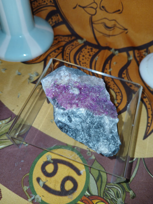 Calcite cobalte brut