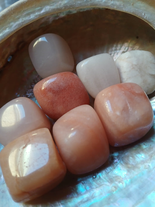 Aventurine pêche cubique A