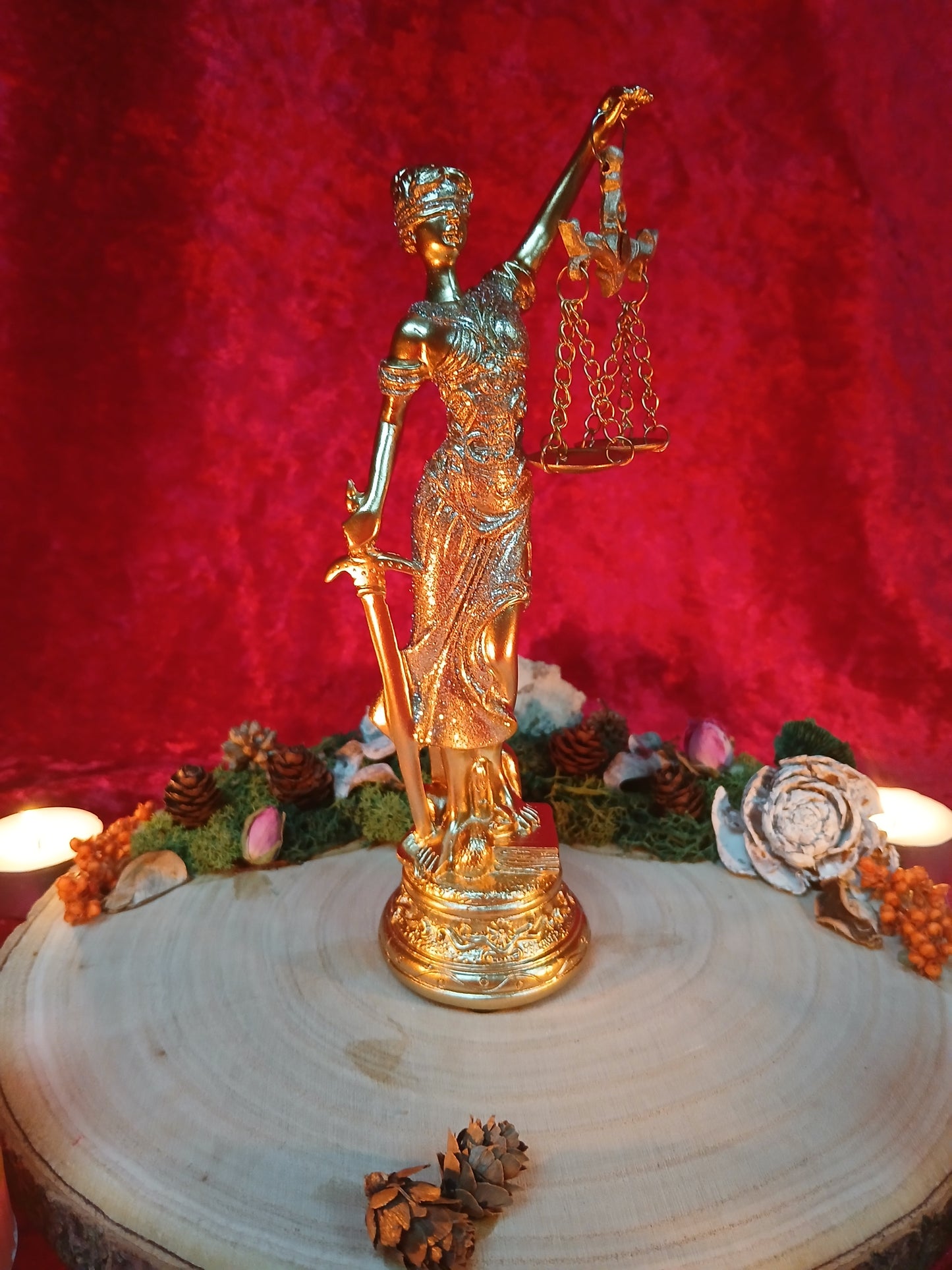 Statue Déesse Thémis 18cm